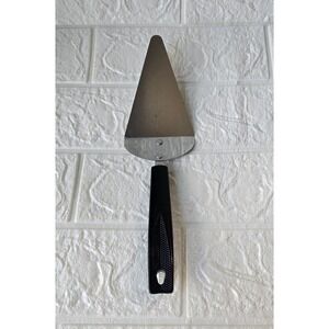 EKCO Vintage Pie Cake Server Stainless USA Black Handle 10 Inch Retro Kitchen
